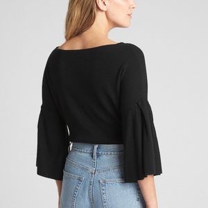 NWT Ribbed Bell Sleeve Sweater in Silk-Cotton